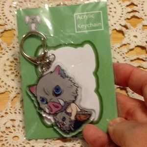 Anime Keychain, Key Ring, Acrylic, New